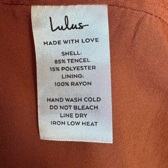 Lulus Charming Adoration Brown Off The Shoulder Bow Tiered Midi Dress Size XL - Picture 13 of 14